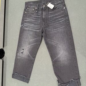 R13 Boyfriend Jeans in Black